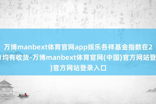 万博manbext体育官网app娱乐各样基金指数在2025H1均有收货-万博manbext体育官网(中国)官方网站登录入口