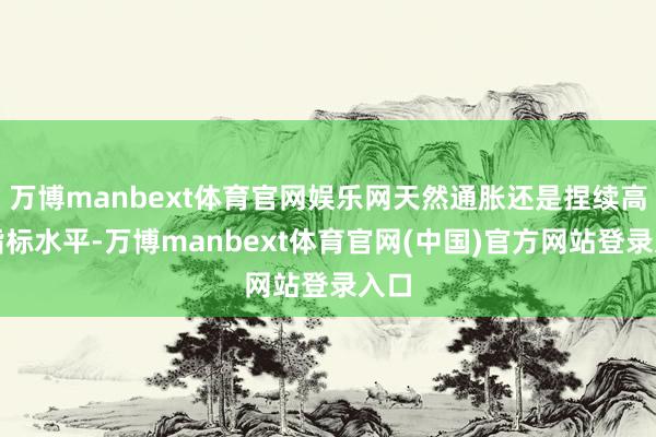 万博manbext体育官网娱乐网天然通胀还是捏续高于指标水平-万博manbext体育官网(中国)官方网站登录入口
