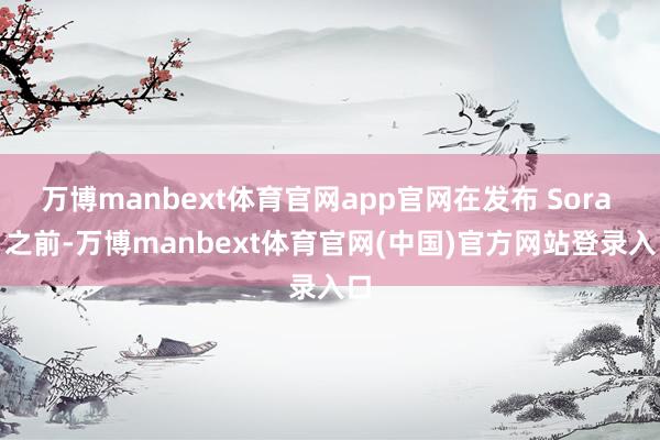 万博manbext体育官网app官网在发布 Sora 2 之前-万博manbext体育官网(中国)官方网站登录入口