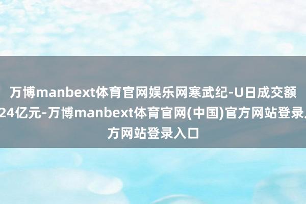 万博manbext体育官网娱乐网寒武纪-U日成交额为124亿元-万博manbext体育官网(中国)官方网站登录入口